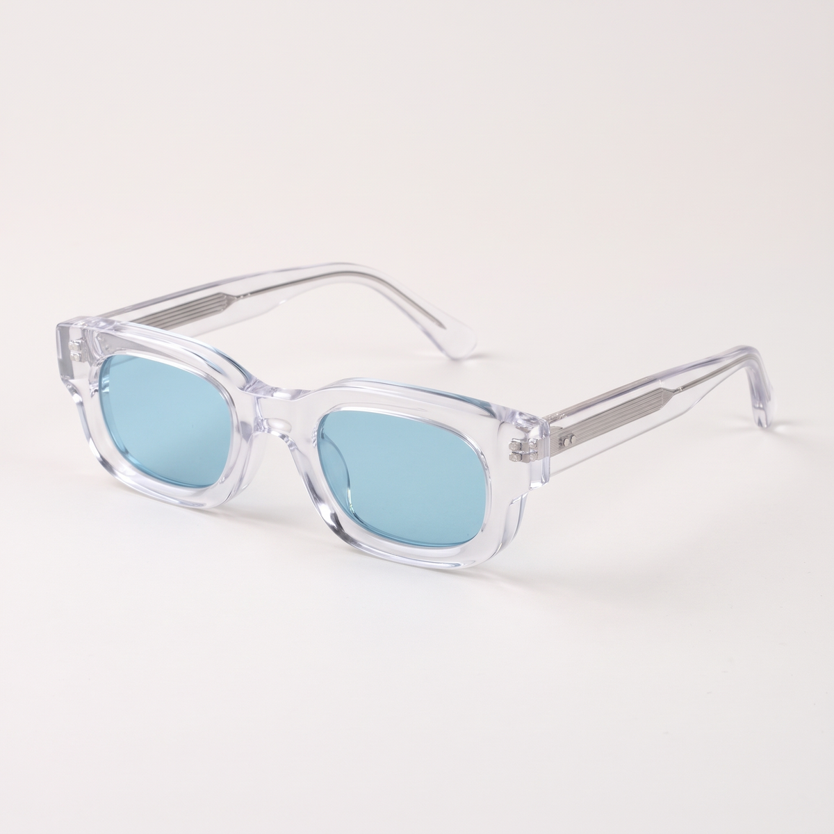 K2 Solstice in Crystal and Blue, three-quarter view