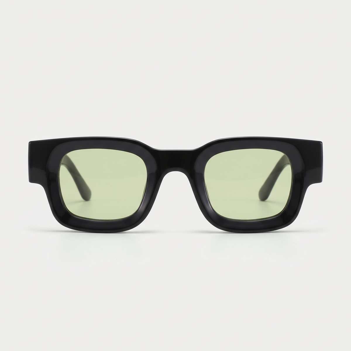 K1 Meridian sunglasses in Black / Green, front view