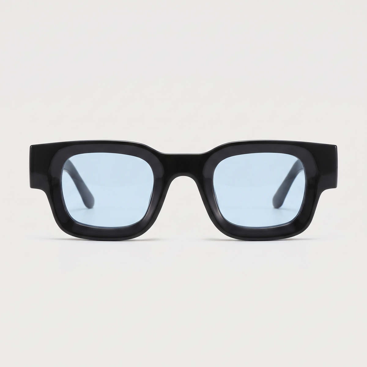 K1 Meridian sunglasses in Black / Ice Blue, front view