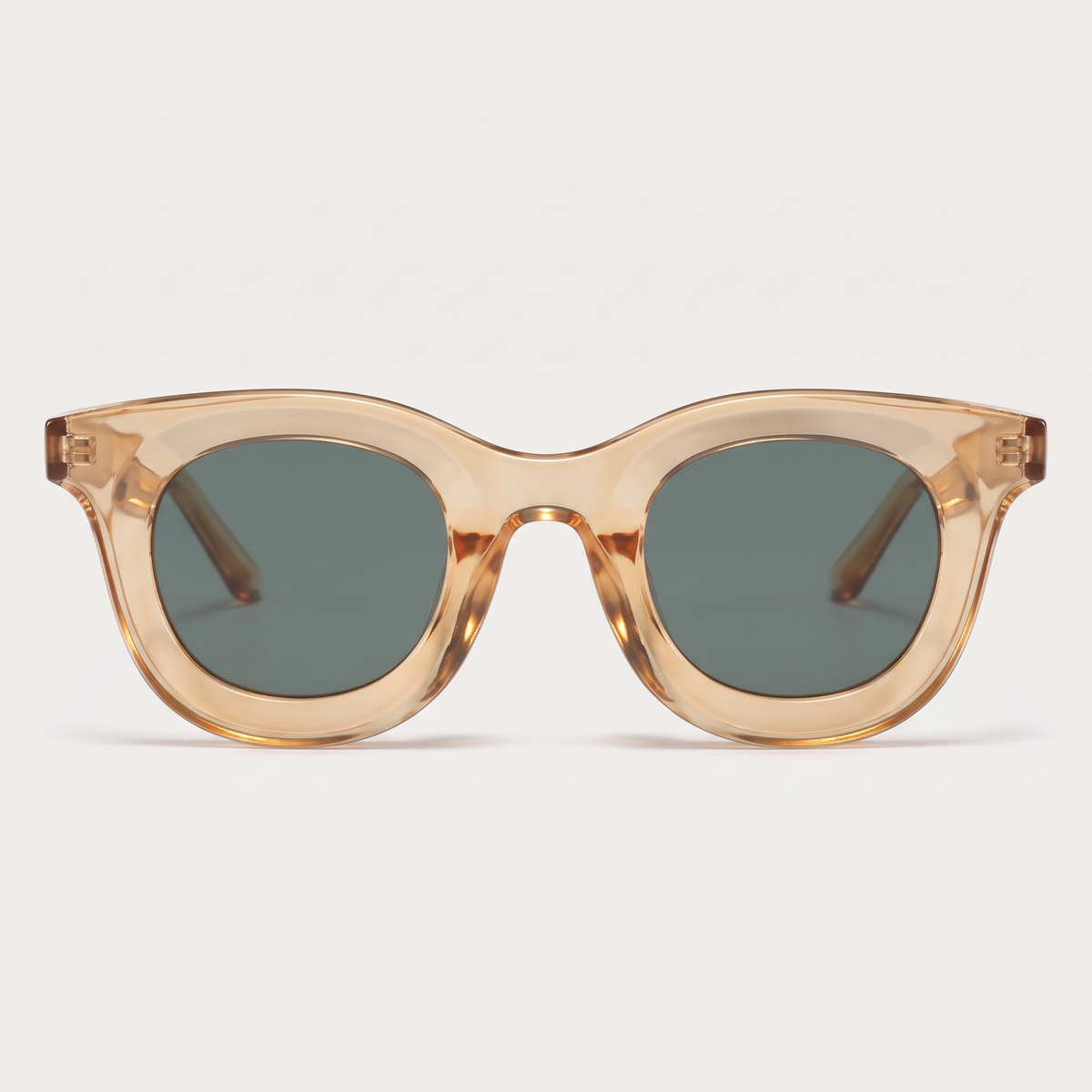 K3 Zero sunglasses in Champagne / Green, front view
