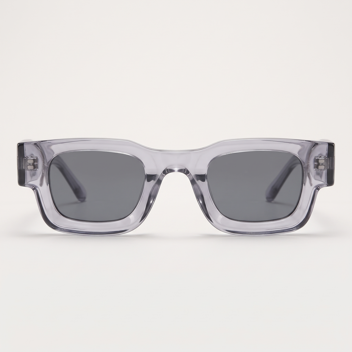 K5 Arlo sunglasses in Clear Grey / Smoke, front view