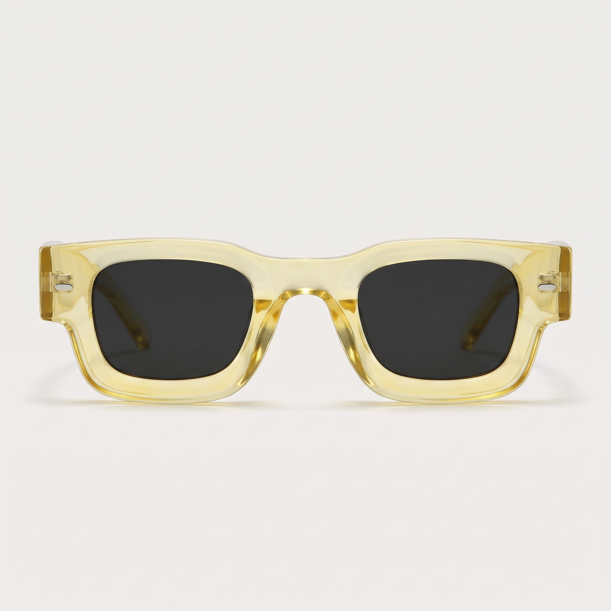 K5 Arlo sunglasses in Lemon / Black, front view