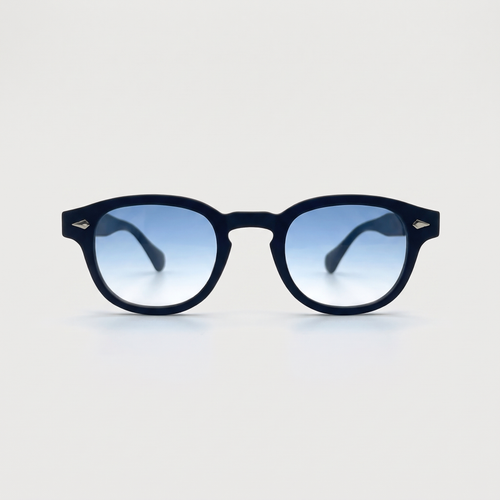 K6 Lumen sunglasses in Matte Black / Blue Gradient, front view