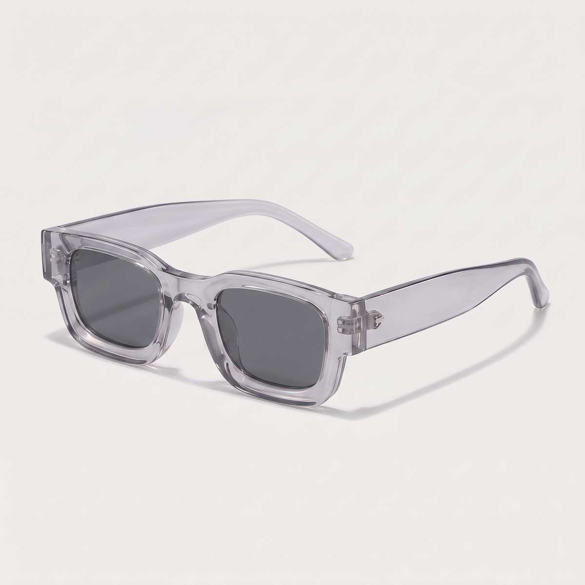 K5 Arlo sunglasses in Clear Grey / Smoke, three-quarter view