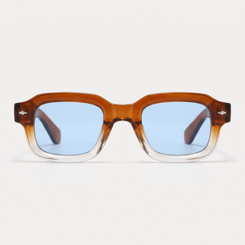 K4 Halden sunglasses in Amber Fade / Blue, front view